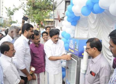 Water kiosks by Hilli Aqua, a government-owned company, with drinking water for Rs