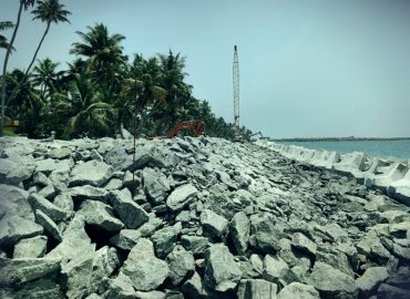 A granite wall will be urgently constructed in the area where the threat of sea attack is acute